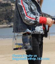 Chain Bag Cute Girl's Clear PVC Transparent Sling Hobo Handbag, PVC Women Handbag, PVC Beach Bag handbag/Fashion women handbag