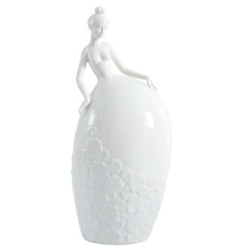 Ceramic Ornament: Dancing Girl Figure for Home Decoration