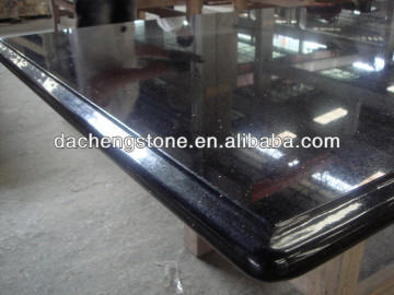 China Black Galaxy Granite polished black man made granite countertops