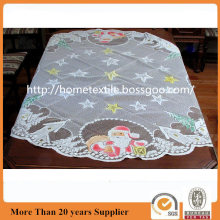 Print Christmas Snow Man Lace Table Cloth