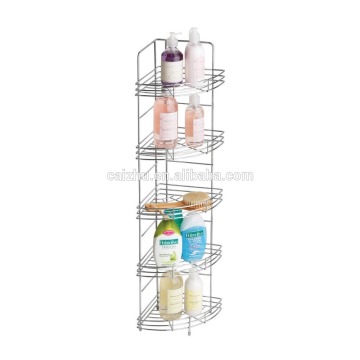 5 Tier With Chrome Material Corner Storage Rack