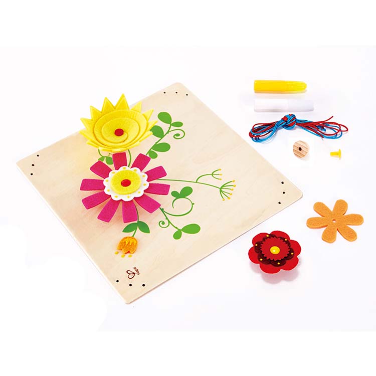 Children'S Development Creativity Stereo Felt Flower Diy Wooden Craft