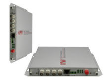 Rs485 Data / Ethernet Fiber Optic Transceiver 4 Ch With 10mbos / 100mbps