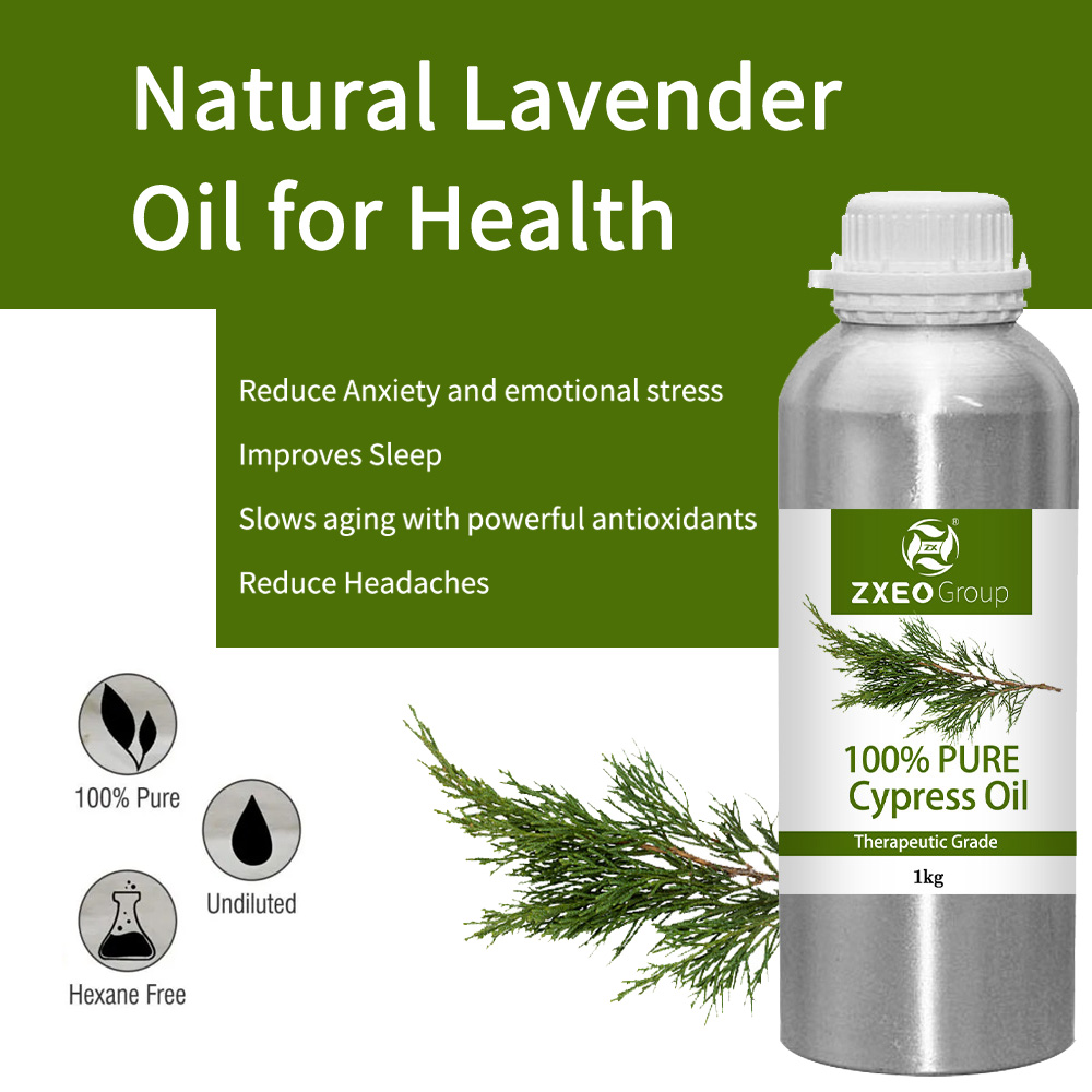 Частная маркировая оптовая эфирная масло Cypress 100% чистого натурального органического масло кипариса