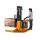 Electric standing on straddle stacker 1500kg