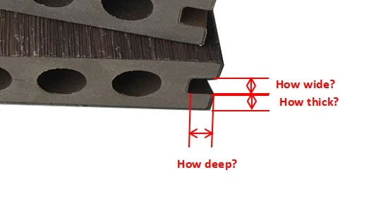 WPC Composite Flooring Decking Stainless Steel 304 Hidden Fixation Connecting Clips