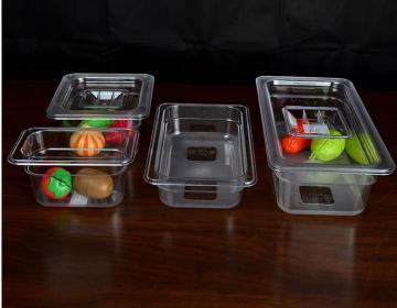 Full Size 1/3 PC Gn Pan Gastronom Clear Unbreakable Polycarbonate Food Pan