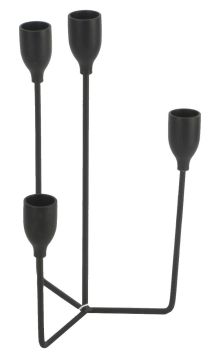 CLASSIC STYLE BLACK FOUR MENORAH