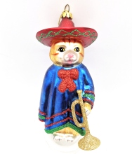 Custom Hand Painted Glass Christmas Ornaments: Hand Blown Figurines of Toy Animals