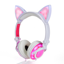 MP3 플레이어가 장착된 Cat Ear 헤드폰의 Bluetooth, OEM 주문 환영