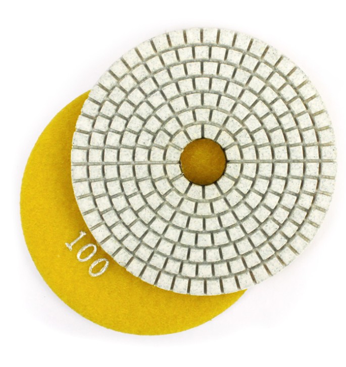 5 inch Diamond Polishing Pads Grit 50-6000 Grits Wet / Dry Sanding Disc for Marble Concrete Granite