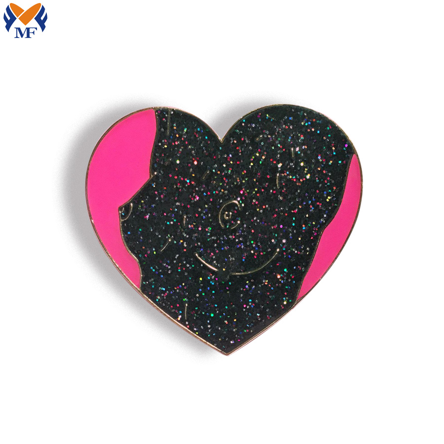 Lapel Pin With Glitter