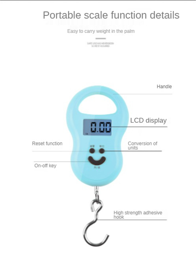 New Design Hanging Luggage Scale Portable Digital Travel