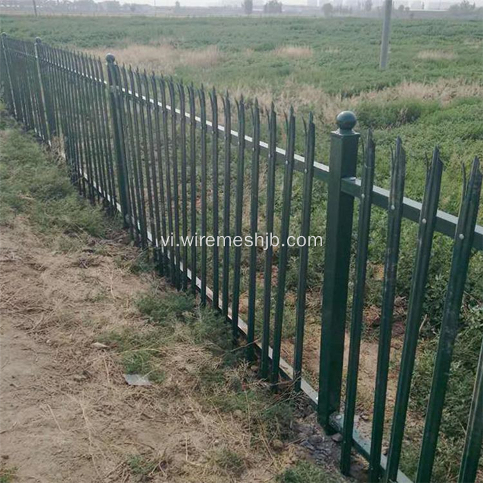 2.4 Meter cao bột tráng hàng rào Palisade