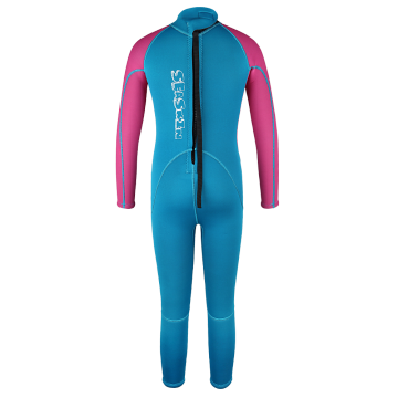 Seaskin Girls Back Zip One Piece Flatlock Wetsuit