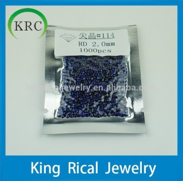 Wholesale round brilliant cut dark blue spinel gems