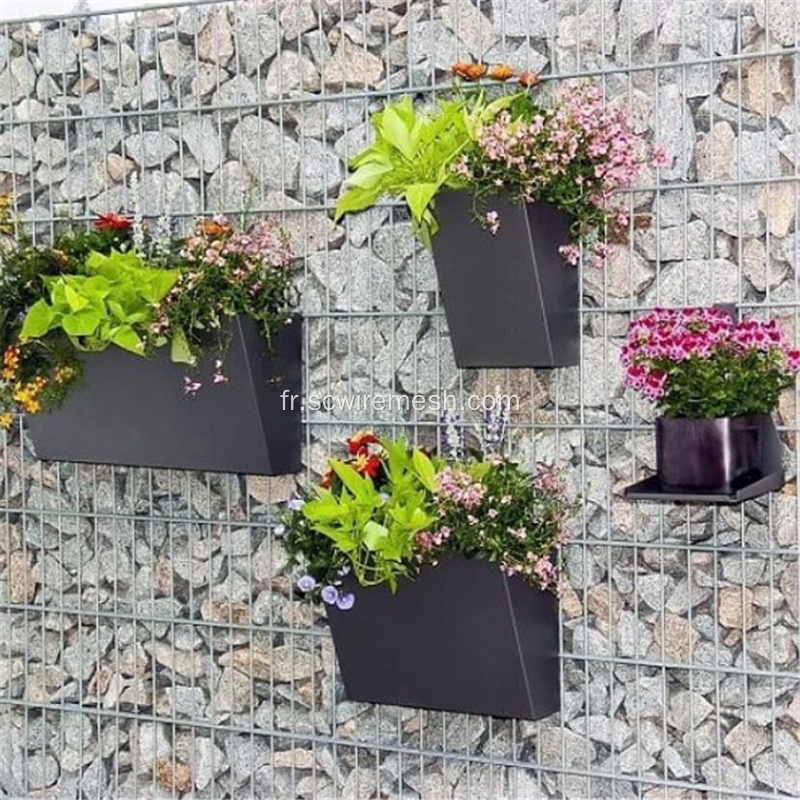 Mur de panier soudé en gabion de roche en treillis métallique