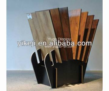 MDF material wood flooring display rack,wood flooring display stand,wood flooring display stand