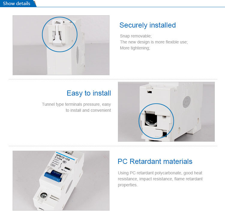 SAIP/SAIPWELL New Design MCCB 60 amp DC Mini Circuit Breaker