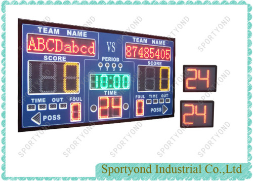 Wireless Electronic Scoreboard for Basketball and Shot Clock