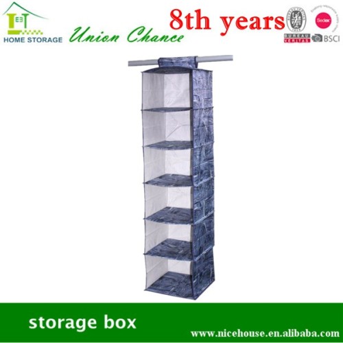 6 shelf hanging closet storage organizer
