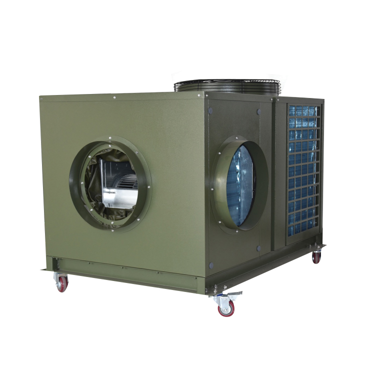 Sistema de enfriamiento y calefacción de aire de campaña de trabajo