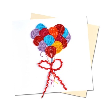 Quilling Paper Card: Elegant Handcrafted Greetings