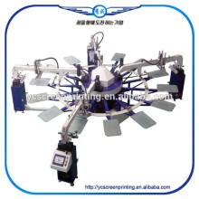 8 color fully automatic pants and trousers screen printing machine prices