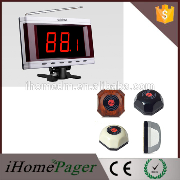 Hotel and restaurant attendant notice LED display receiver