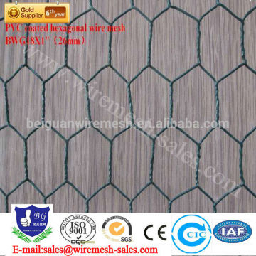 PVC coated hex wire mesh