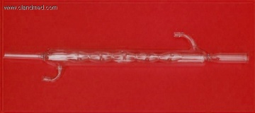 Condenser Allihn with bulbed inner tube