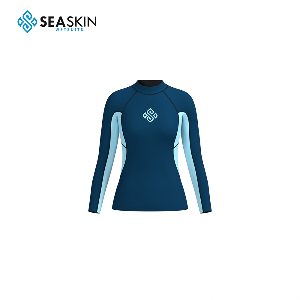 Seaskin Womens Flatlock 2mm Neoprene Surfing Wetsuit Top