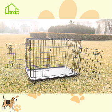 Metal folding indoor cheap dog crates and cages