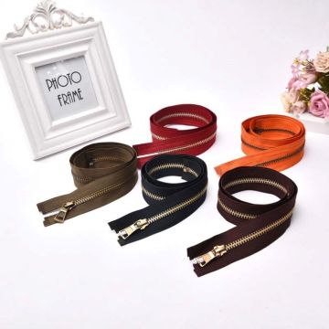 Colouful metal zipper for commodity