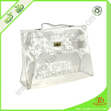 clear pvc plastic bag with snap button