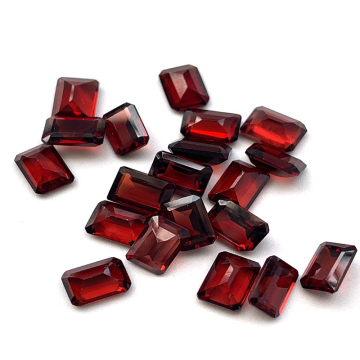 Garnet Small Octagonal Ring Inlay DIY Accessories Wholesale