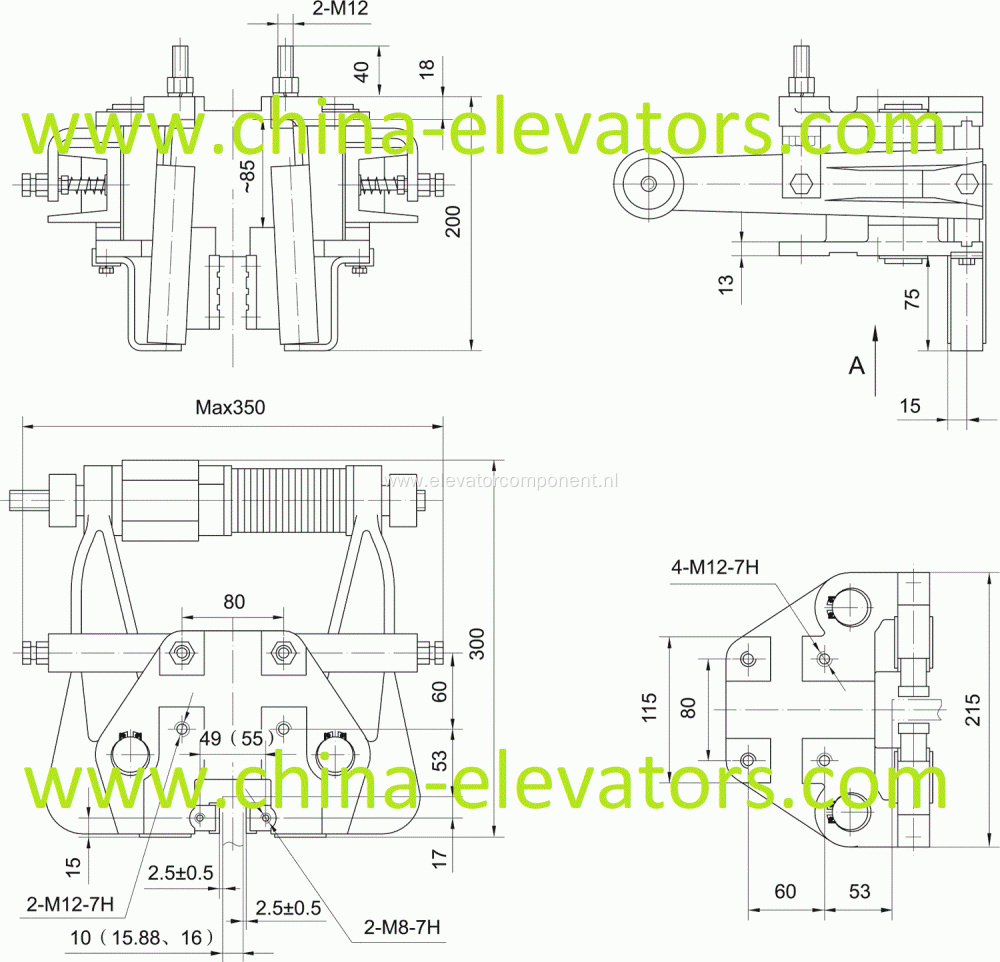 Progressive Type Elevator Safety Gear SGR-UD-1