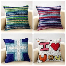 INTODIY Art Cross Stitch Embroidery Pillow Cover Kit