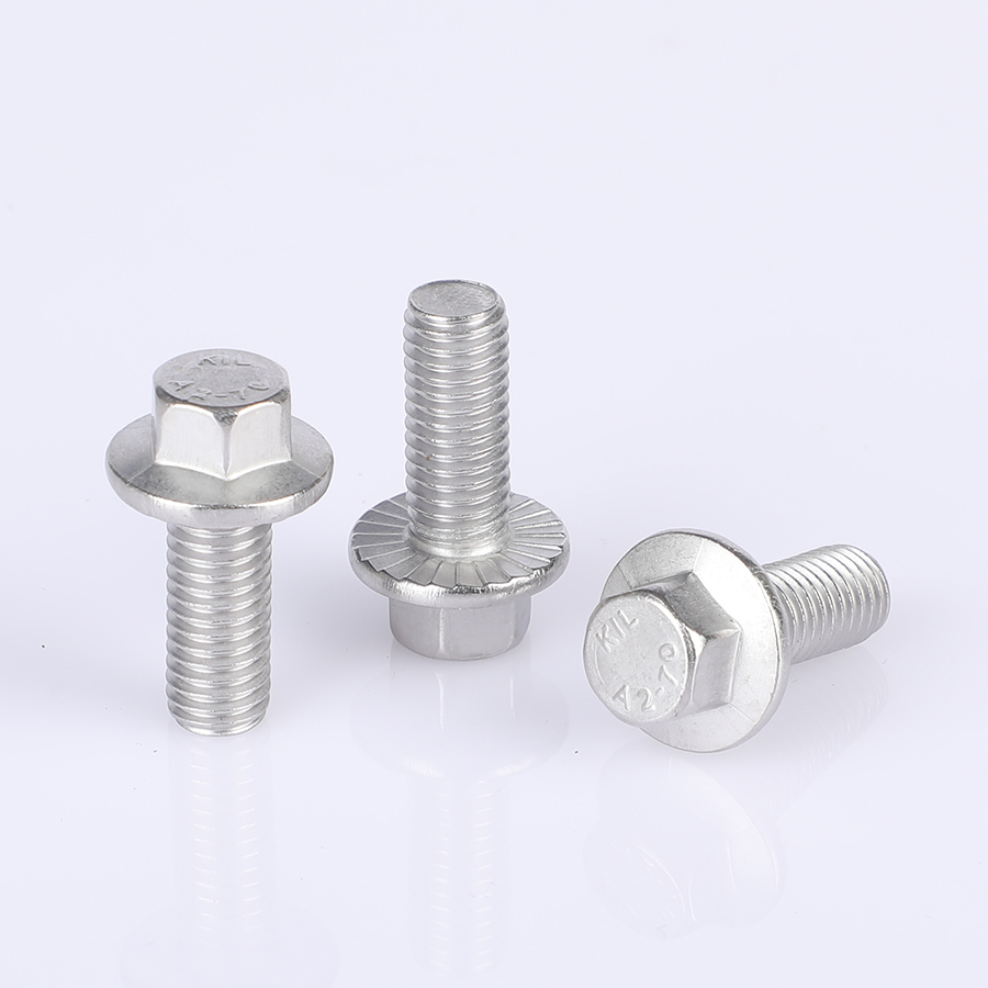 Шестигранный фланцевый болт из нержавеющей стали Stainless steel hexagonal flange bolt