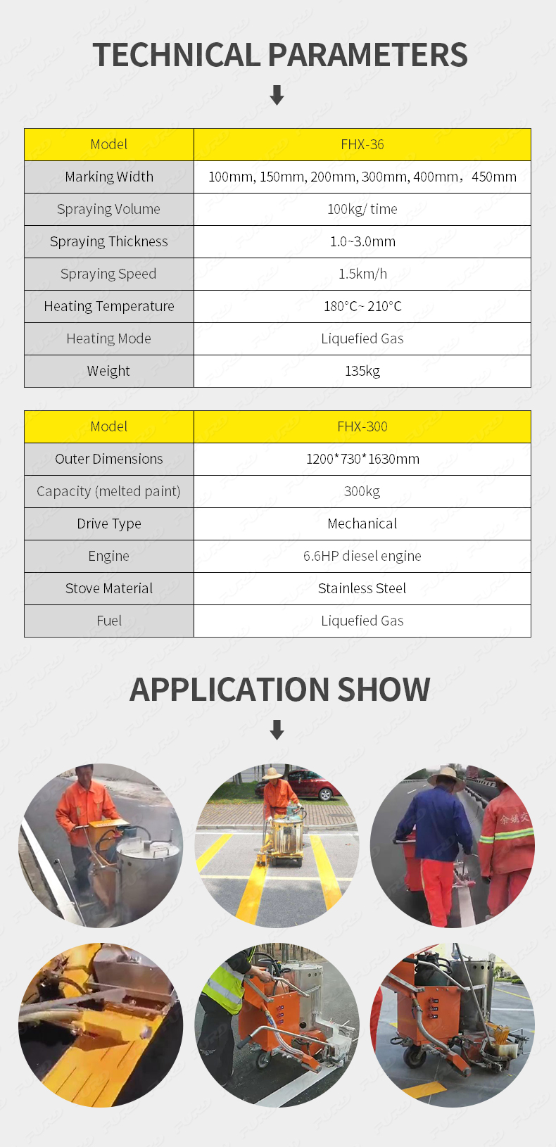 Small Equipment Thermoplastic Road Marking Machine