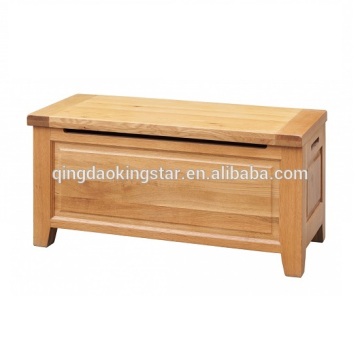 solid oak blanket box
