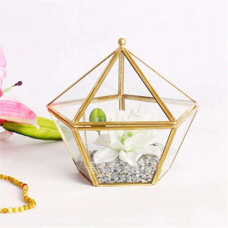 Стеклянная коробка ювелирных изделий Glass Jewelry Box