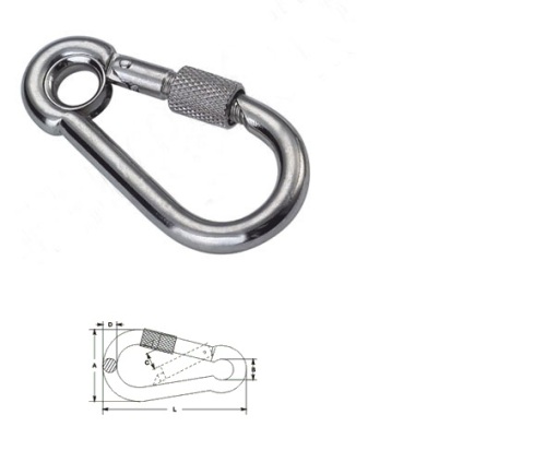 Snap Hook with Eyelet and Screw