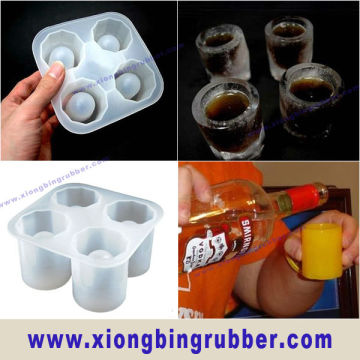 Silicone ice cup mould