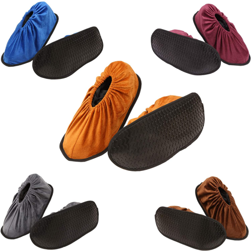 Washable Reusable Indoor Red Anti Slip Shoe Cover