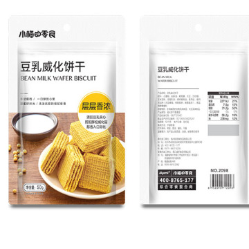 Bean milk wafer biscuit