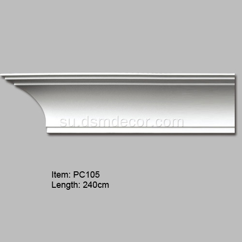 Populér Polyurethane Crown Molding