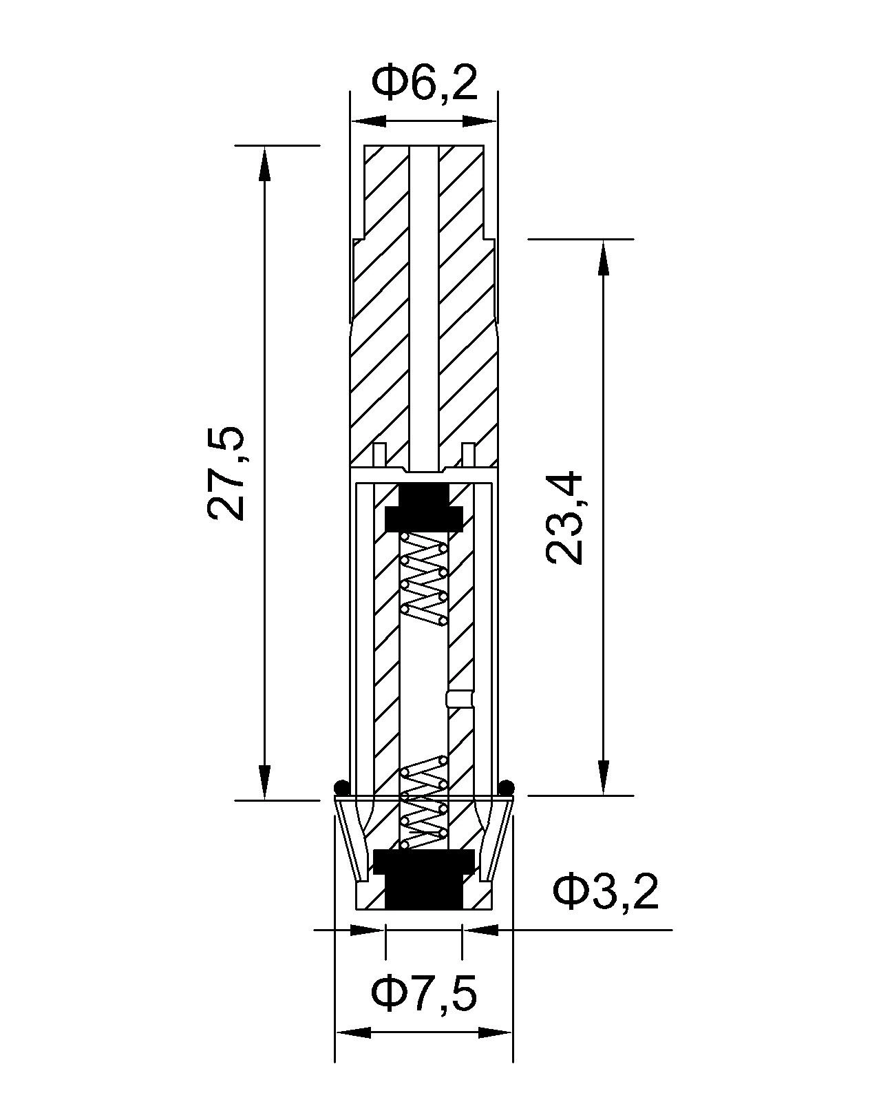 Dimension of BAPC306022801 Armature Assembly: