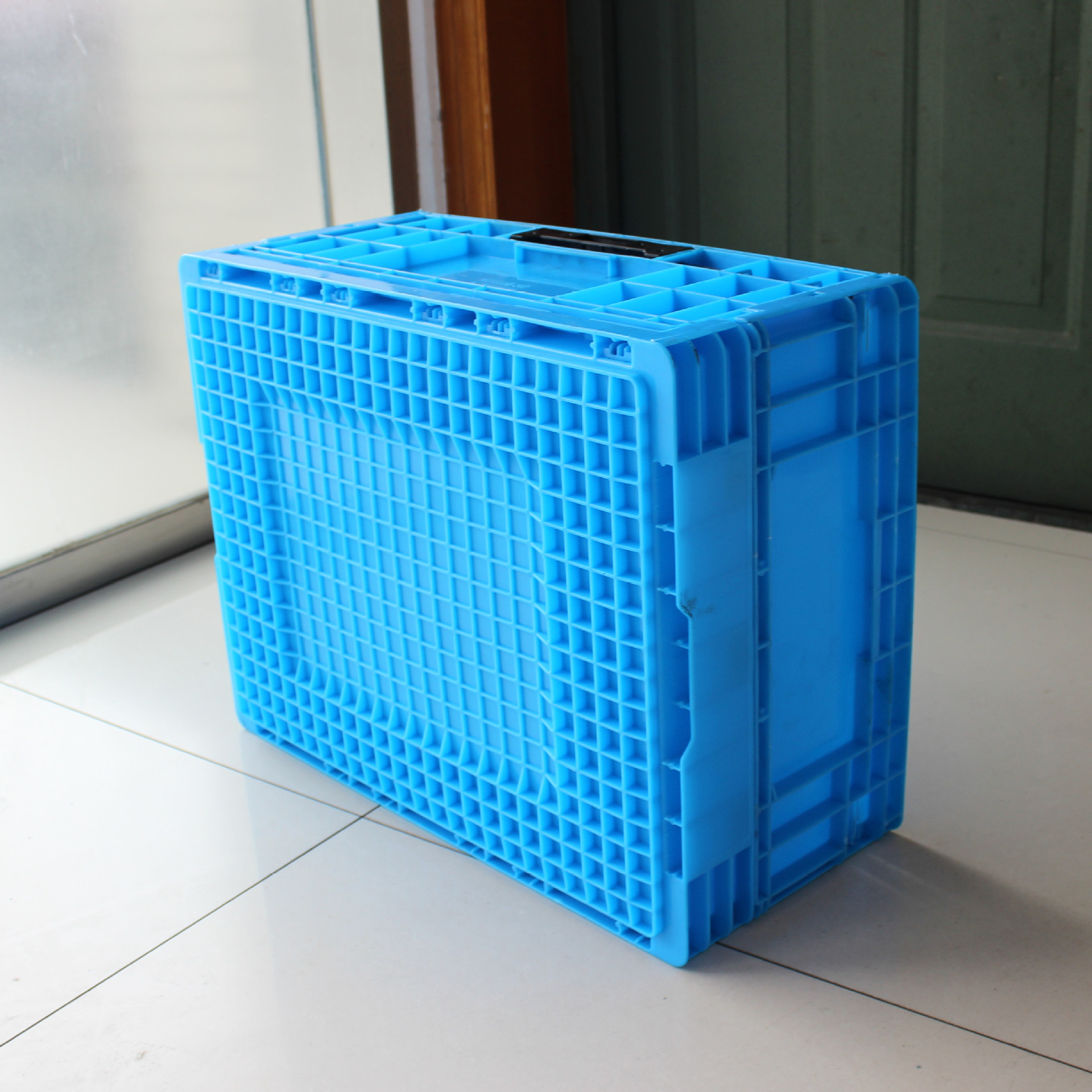 Plastic Rectangular Large Industrial Storage Box Foldable Fruit Box Factory Turnover Crate Box