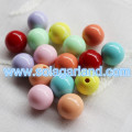 Acrylic Round Jewelry Making Half Hole Drilled Beads Half-drilled Hole Beads